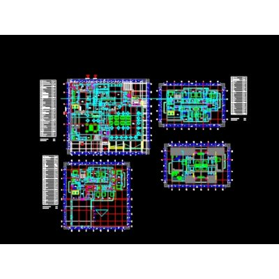 Hostal de 4 niveles - planos completos de construccion