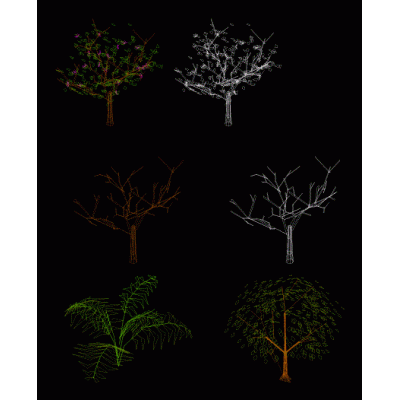 Arboles en 3d  .