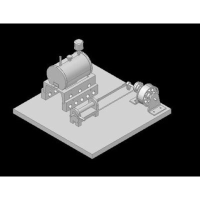 Maquina de vapor 3d