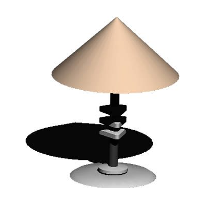 Lampara de Mesa Moderna 3D