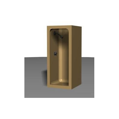 Cubiculo para ducha 3d