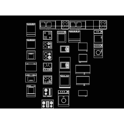 Bloque de mobiliario para una cocina