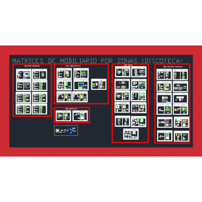 Matrices mobiliario discteca