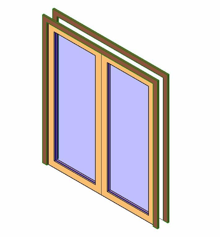 2-leaf door