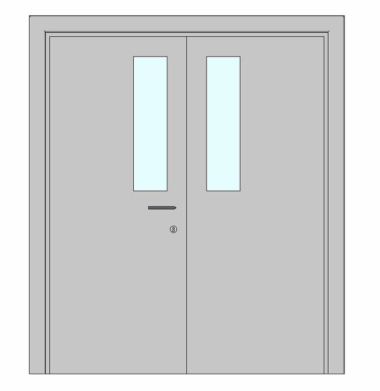 2-flügelige Tür