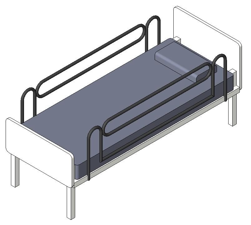 single hospital bed