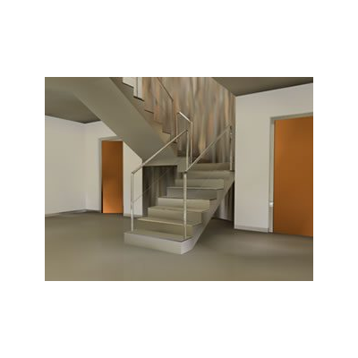 Salon con arranque de escalera