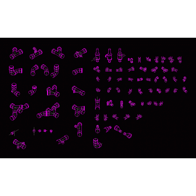 Conexiones hidrosanitarias autocad