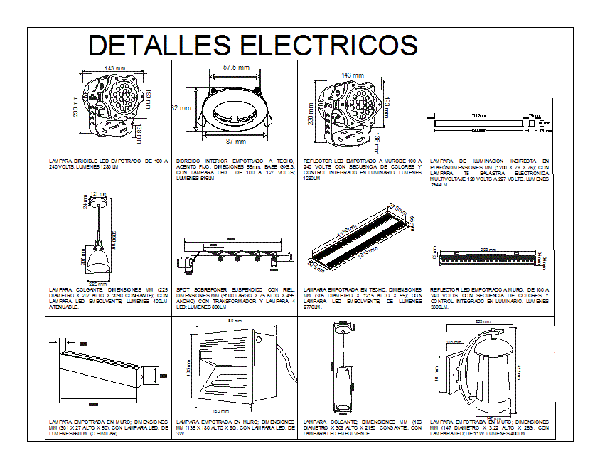 Detalles electricos