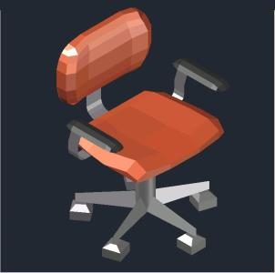 3d office chair