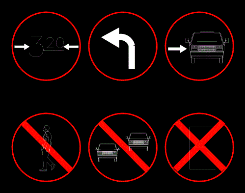 2d signage - restrictive