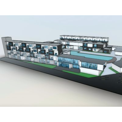 Hospital modelado en 3d ifc