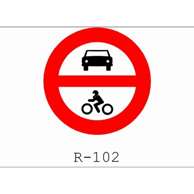 Senal de Prohibicion de Vehiculos