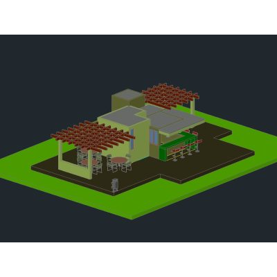 Terraza Moderna con Pérgolas