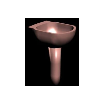 Lavabo en 3d con materiales