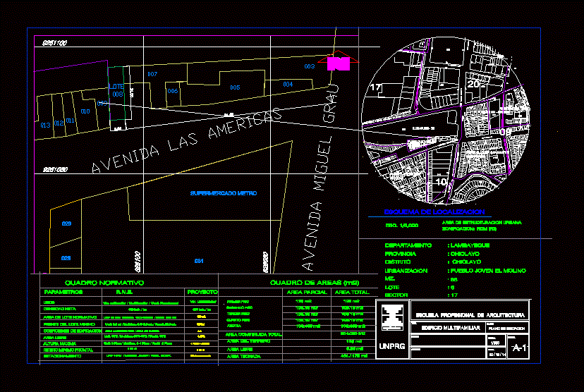 Plano De Ubicacion Modelo. En AutoCAD | Librería CAD