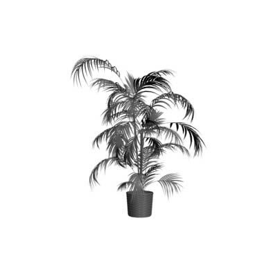 Palmera Decorativa en 3D
