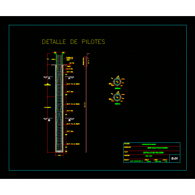 Cuadro de columnas 6 Pilotes de fudacion