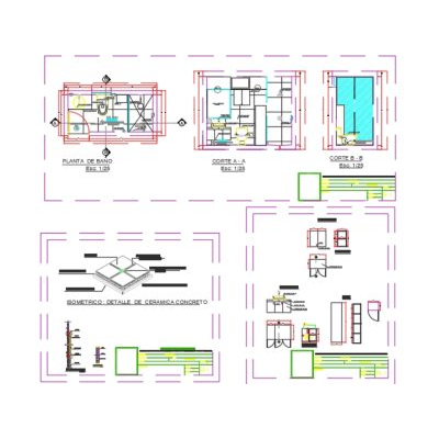 Dimensiones y detalles de bano