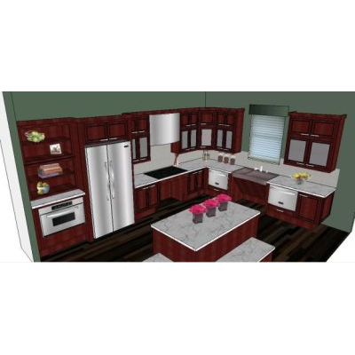 Moiliario cocina 3d