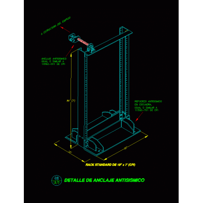 Soporte antisismico isometrico