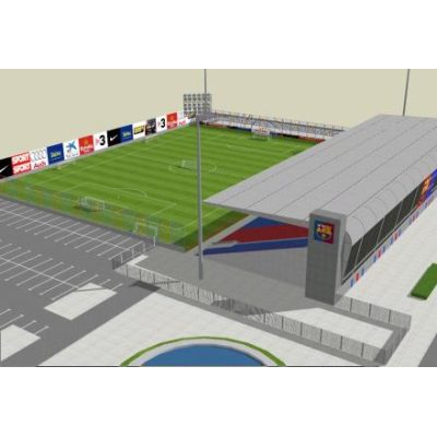 3d soccer training field