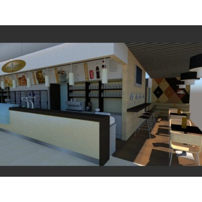 Diseno de un cafe para un aeropuerto