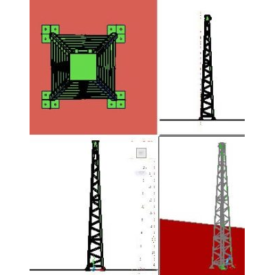 Torre de acero para transporte electrico