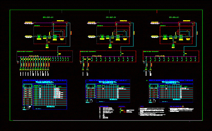 Diagrama Unifilar Electrico En Baja Tension En AutoCAD | Librería CAD