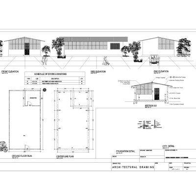 Salon Comunal Plantas y Cortes