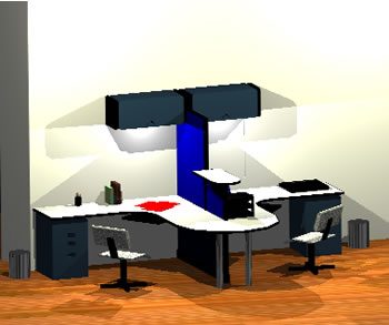 Proyecto oficina tipo 3d