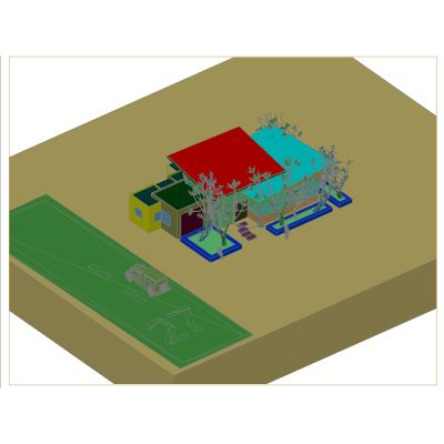 Snack bar en 3d