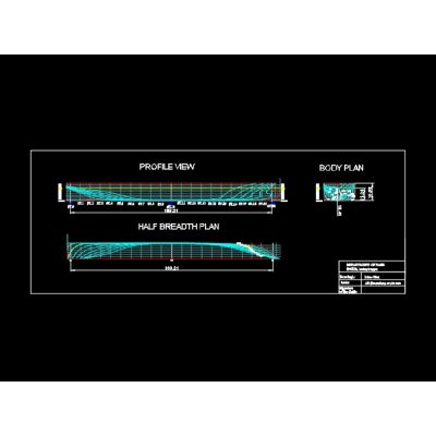 Plano de lineas de buque de carga con 31000 dwt