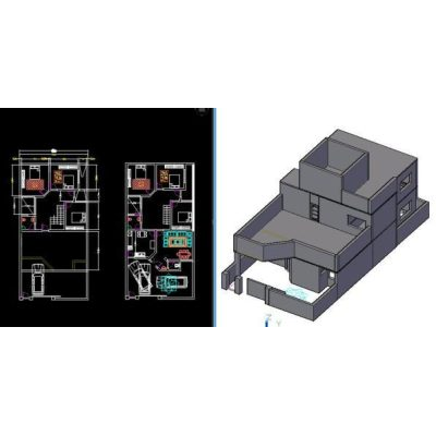 Two-floor house