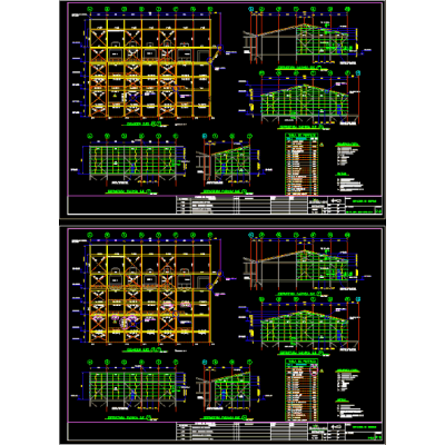 Estructura de fachada industrial