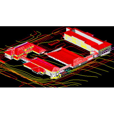 Modelo 3D de Campus Deportivo