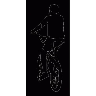 Hombre en bicicleta