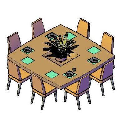 3d dining room