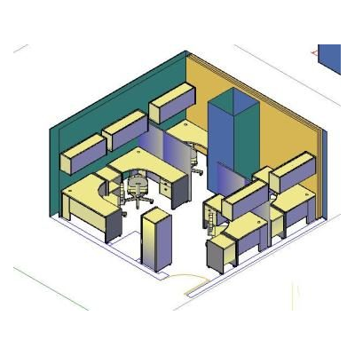 Proyecto de oficinas 3d