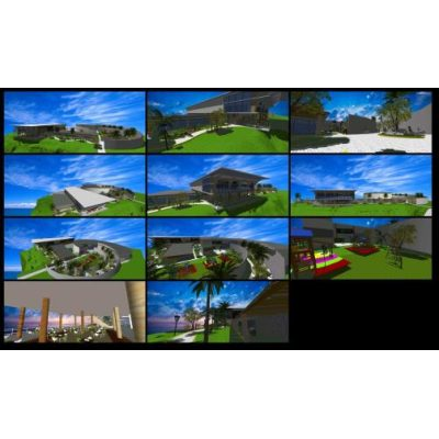 Centro comercial mall 3d