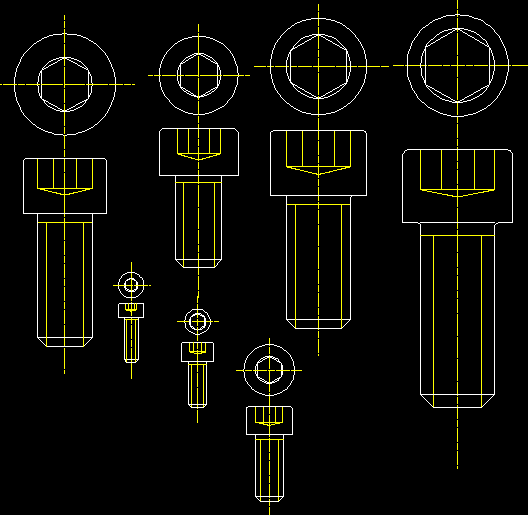 Tornillos En Dwg Librer A Cad