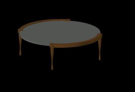 mesa de círculo 3d