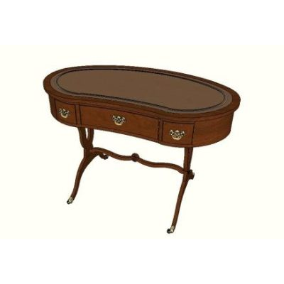 Mesa Oval Clasica con Cajones