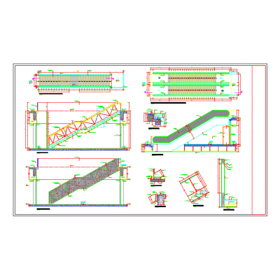 Escalera metalica 2d