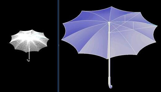 3D-Regenschirm