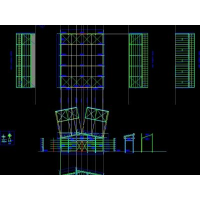 Nave estructural de campo deportivo