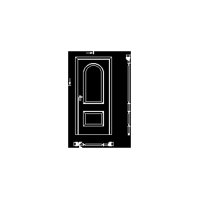 Puerta maciza de madera