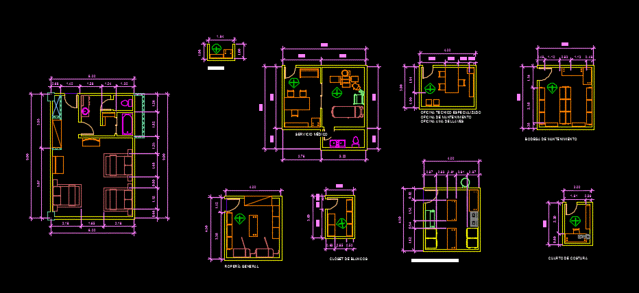 Study of hotel areas