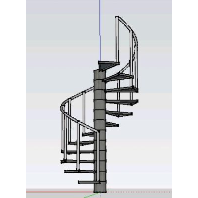 Escalera caracol 3d