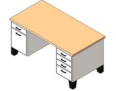 Mobilier - Table de bureau 3d